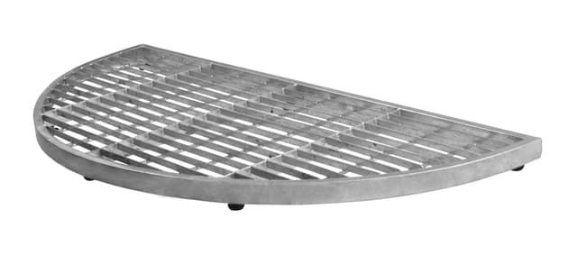 Trinrist halvrund 40 x 80 cm - galv.