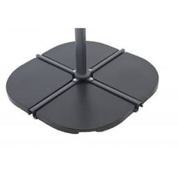 Parasollsten leeds 17 kg 2-pack - svart / betong