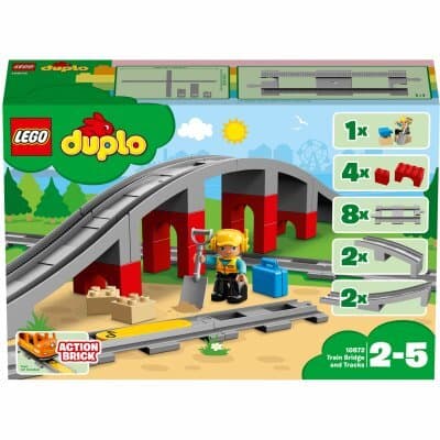 Duplo town - tågbro och spår