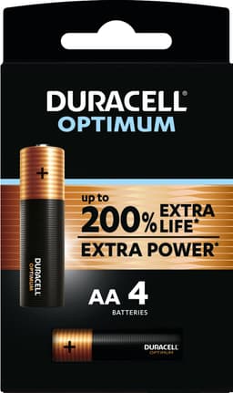Duracell Optimum AA-batterier (4pk)