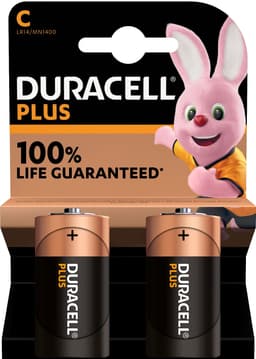 Duracell Plus Power C batteri (2 pack)