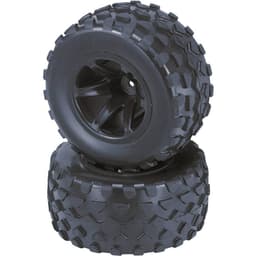 Reely 1:10 Truggy Kompletta hjul Rhombo 6 ekar Svart 2