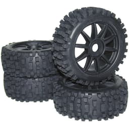 Reely 1:8 Buggy Kompletta hjul Big Core 10 ekrar Svart