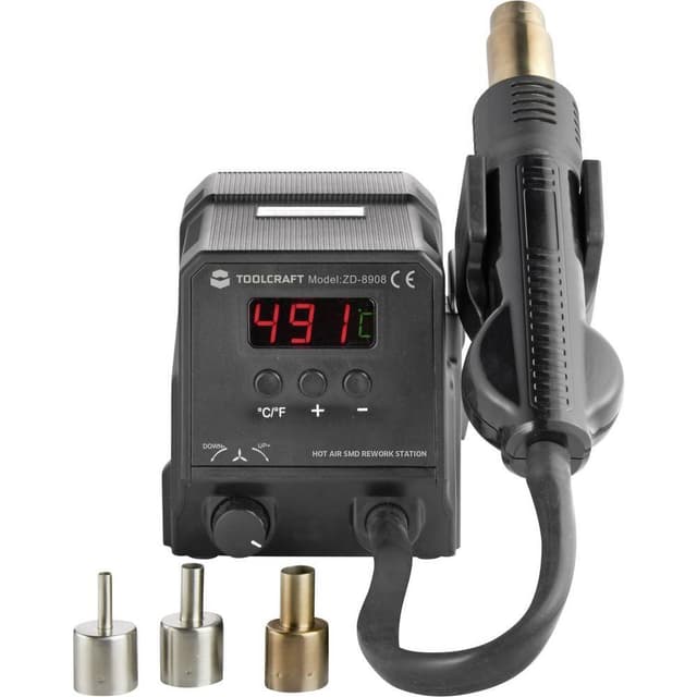 TOOLCRAFT ZD-8908 Varmluftsstation digital 300 W 100