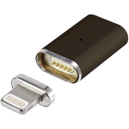 Apple iPad/iPhone/iPod Adapter Renkforce MagnetSafe [1x Apple Lightning hane - 1x Apple lightning hona] Svart