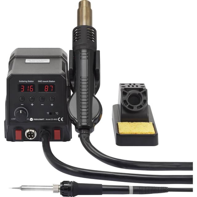 TOOLCRAFT  Soldering/desoldering station Digital 360 W