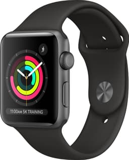 Apple Watch Series 3 42 mm (svart sportband)