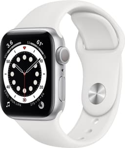 Apple Watch Series 6 40mm GPS (silver alu/vit sportarmband)