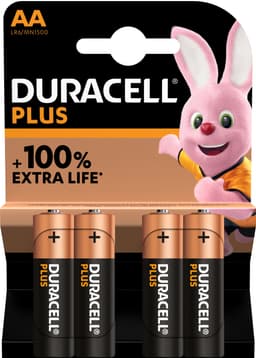 Duracell Plus Power AA batteri (4-pakk)