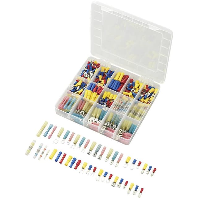 Crimpklämma sortiment 0.50 mm² 2.50 mm² Blå, Gul, Röd,
