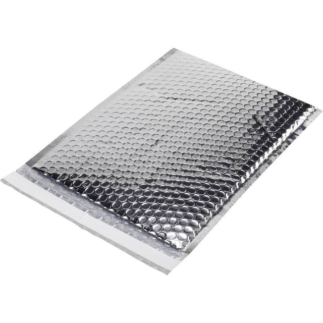 Boblekuvert (B x H) 173 mm x 254 mm Sølv Plastic