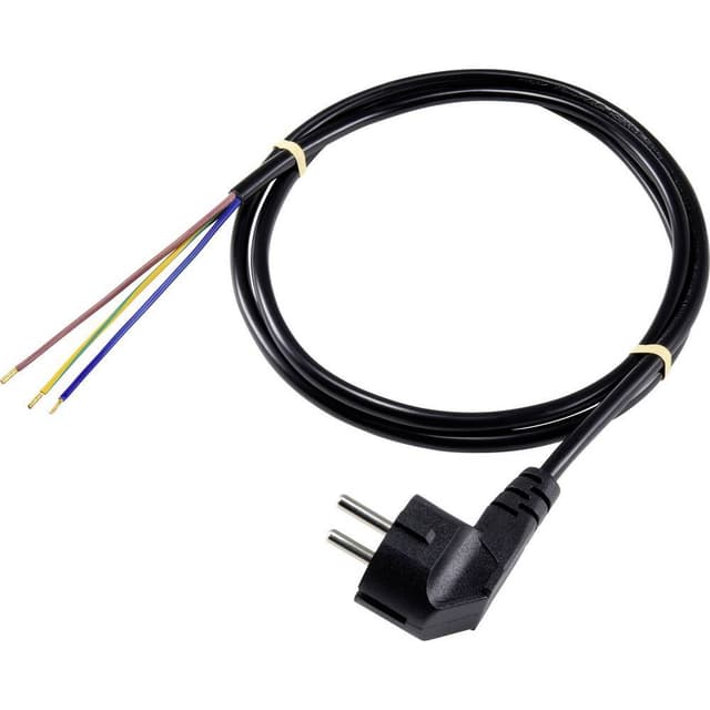 Sygonix SY-5043488 Ström Anslutningskabel Svart 1.50 m