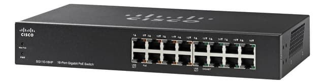 Cisco Small Business Gigabit PoE Switch 16-port (8xPoE), desktop