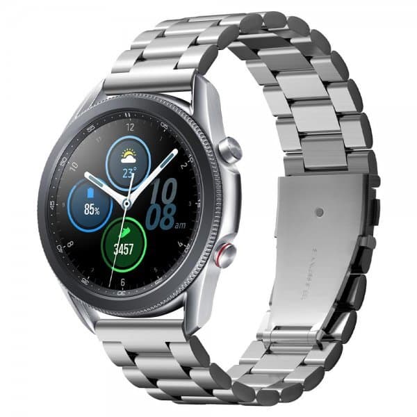 Spigen Samsung Galaxy Watch3 45mm/Galaxy Watch3 46mm Armband 22mm Modern Fit Silver