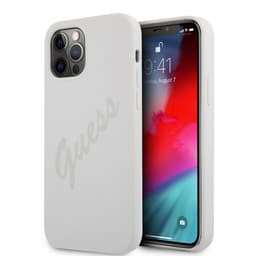 Guess iPhone 12 Pro Max Kuori Vintage Silicone Cream