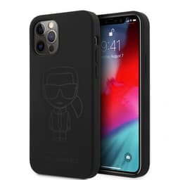 Karl Lagerfeld iPhone 12 Pro Max Kuori Iconic Outline Musta