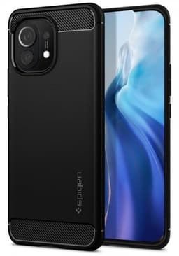Spigen Xiaomi Mi 11 Deksel Rugged Armor Matte Black