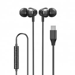 XQISIT Trådade Hörlurar In-Ear Headset USB-C Svart