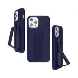Clckr iPhone 12 Pro Max Deksel GripCase Saffiano Blå