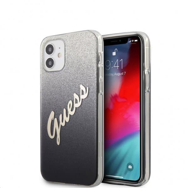 Guess iPhone 12 Mini Skal Vintage Gradient Svart