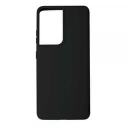 Key Samsung Galaxy S21 Ultra Kuori Silicone Case Musta