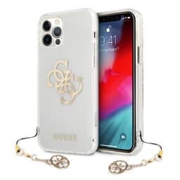 Guess iPhone 12/iPhone 12 Pro Kuori 4G Logo Kulta Kirkas