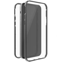 Black Rock iPhone 12 Pro Max Kuori 360° Real Glass Case Musta Läpinäkyvä