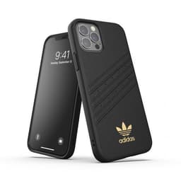 Adidas iPhone 12/iPhone 12 Pro Kuori Moulded Case PU Premium Musta