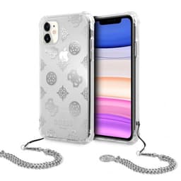 Guess iPhone 11 Deksel Chain Peony Sølv