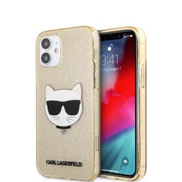 Karl Lagerfeld iPhone 12 Mini Kuori Choupette Glitter Kulta