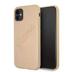 Guess iPhone 11 Kuori Saffiano Vintage Script Kulta