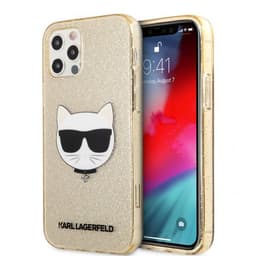 Karl Lagerfeld iPhone 12 Pro Max Deksel Choupette Glitter Gull