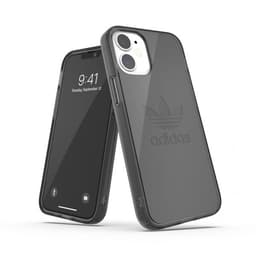 Adidas iPhone 12 Mini Kuori Protective Clear Case Musta