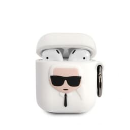 Karl Lagerfeld AirPods (1/2) Deksel Iconic Karl Hvit