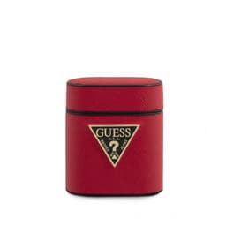 Guess AirPods (1/2) Cover Saffiano Cover Rød