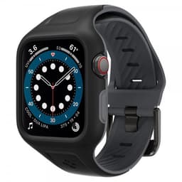Spigen Apple Watch 44mm Cover Armbånd Liquid Air Pro Sort