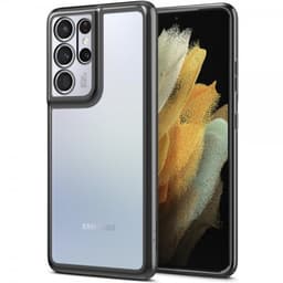 Spigen Samsung Galaxy S21 Ultra Suojakuori Optik Crystal Chrome Grey