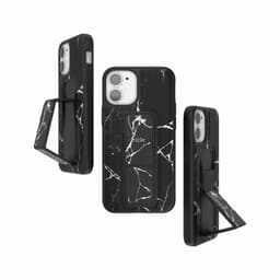 Clckr iPhone 12 Mini Deksel GripCase Marble Svart