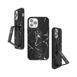Clckr iPhone 12/iPhone 12 Pro Kuori GripCase Marble Musta