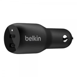 Belkin Mobillader til bil BOOST↑CHARGE™ Dual USB-C 36W Svart