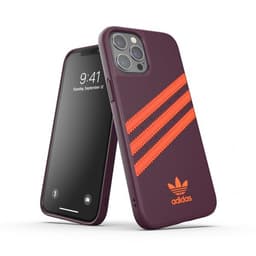 Adidas iPhone 12 Pro Max Kuori Moulded Case PU Maroon/Solar Oranssi