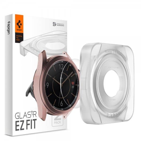 Spigen Samsung Galaxy Watch3 41mm Skjermbeskytter GLAS.tR Slim EZ Fit 2-pack