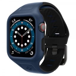 Spigen Apple Watch 44mm Deksel med Armbånd Liquid Air Pro Blå