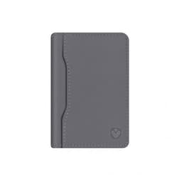 Valenta Korttipidike Card Wallet Snap Leather Harmaa
