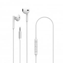 XQISIT Høretelefoner Button Type Headset 3.5mm Hvid