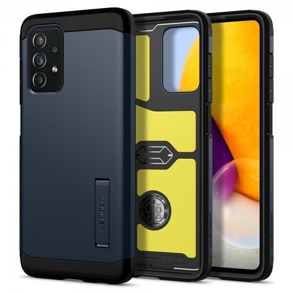 Spigen Samsung Galaxy A72 Cover Tough Armor Metal Slate