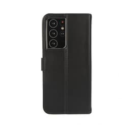 Valenta Samsung Galaxy S21 Ultra Etui Book Case Leather Svart