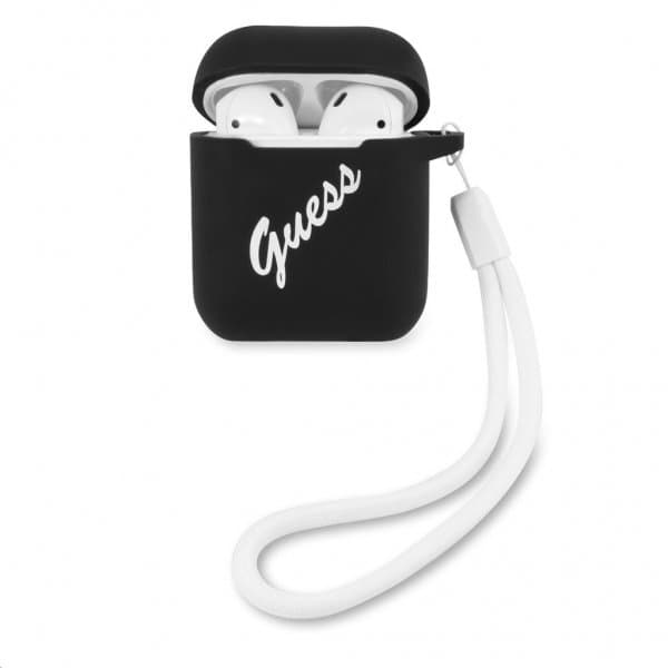 Guess AirPods (1/2) Skal Vintage Silicone Svart