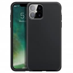 XQISIT iPhone 13 Pro Max Kuori Silicone Case Musta