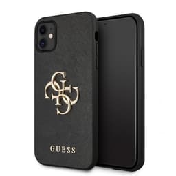 Guess iPhone 11 Deksel 4G Logo Saffiano Svart